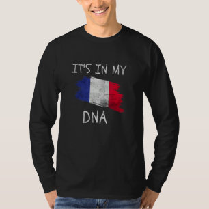 Camiseta Orgullo Francés Está En Mi ADN Bandera Del País Or