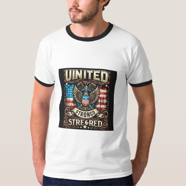 Camiseta Orgullo fuerte de los Estados Unidos (Anverso)