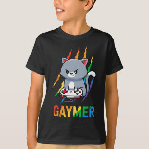 Camiseta Orgullo Gato Lgbt Arcoíris Regalo Amantes