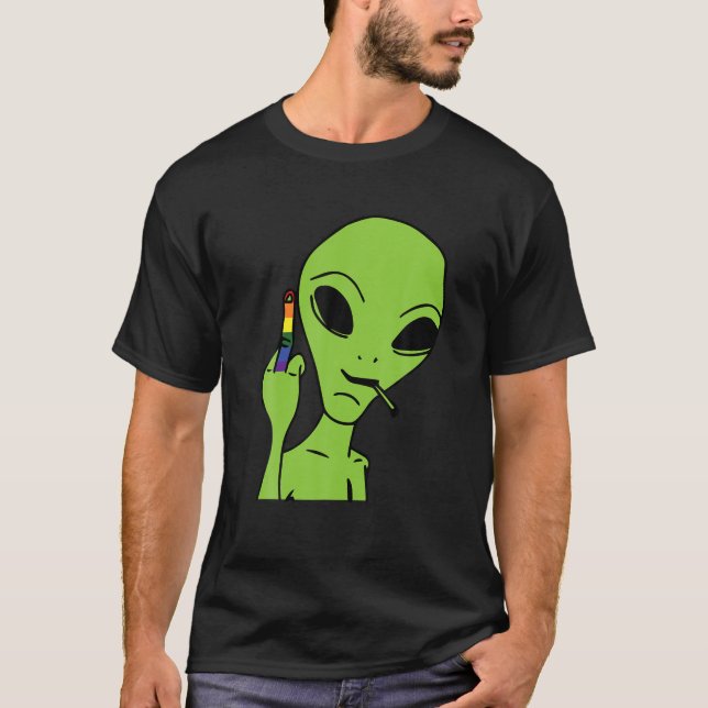 Camiseta Orgullo gay alienígena de Deportes de Medio Orient (Anverso)