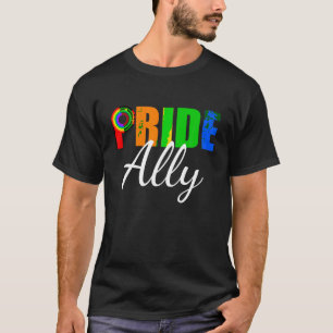 Camiseta Orgullo Gay Ally Purple T Shirt LGBT Gay Straight 
