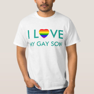 Camiseta Orgullo Gay Amo A Mi Hijo Gay Bandera Del Arcoiris