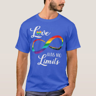 Camiseta Orgullo gay amor no límites diciendo infinito Lgbt