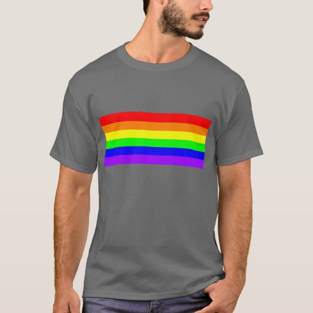 Camiseta Orgullo gay arcoiris (Anverso)