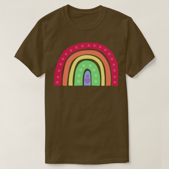 Camiseta Orgullo gay arcoiris de Cute Boho (Diseño del anverso)