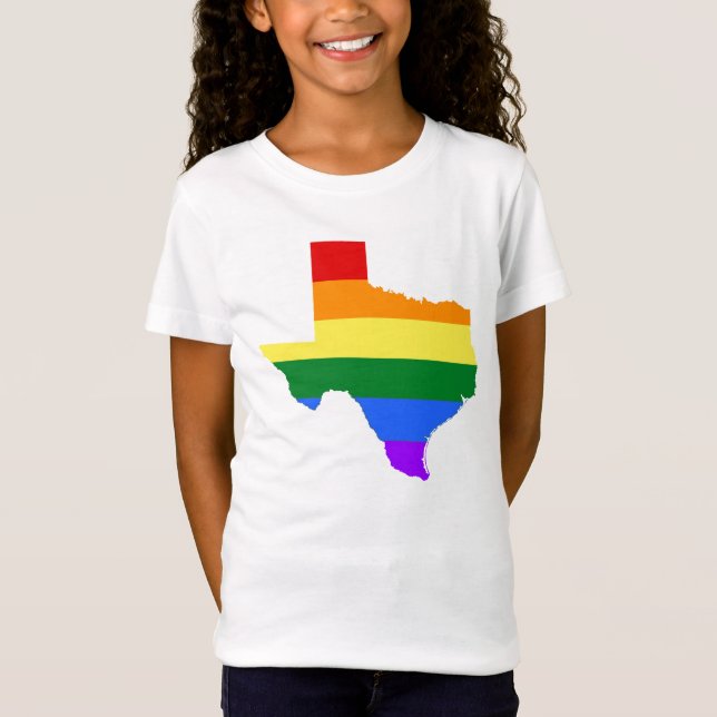 Camiseta Orgullo gay| Arcoiris de Texas (Anverso)