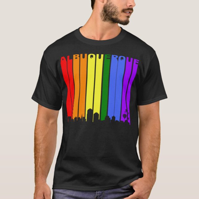 Camiseta Orgullo gay arcoiris en Nuevo México (Anverso)
