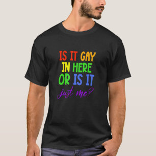 Camiseta Orgullo gay, arcoiris LGBT es gay en acá o es