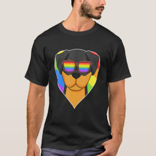 Camiseta Orgullo Gay Arcoiris Rottweiler Lgbt H