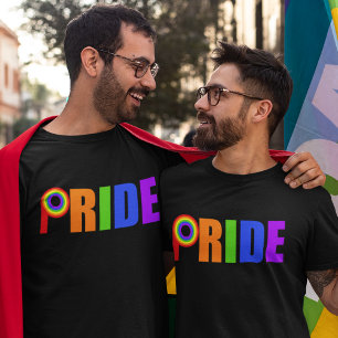Camiseta Orgullo Gay Audaz Hermosas Cartas Arcoiris