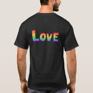 Camiseta Orgullo gay Bandera arco iris LGBT Amor LGBTQ