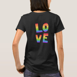 Camiseta Orgullo gay Bandera arco iris LGBT Amor LGBTQ