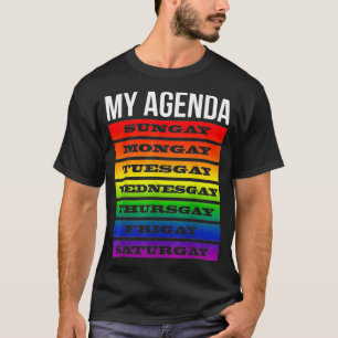 Camiseta Orgullo gay Bandera arcoiris LGBTQ Gracioso LGBT T