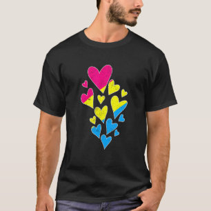 Camiseta Orgullo Gay Bandera Pansexualidad Corazón De Vagon
