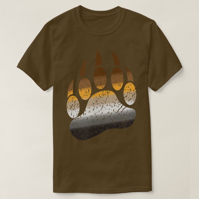 Camiseta Orgullo Gay Bear Paw (Diseño del anverso)