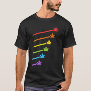 Camiseta Orgullo gay canadiense arcoiris maple Leaf Canadá 