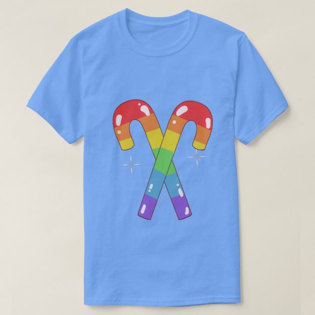 Camiseta Orgullo gay Candy Cane (Diseño del anverso)
