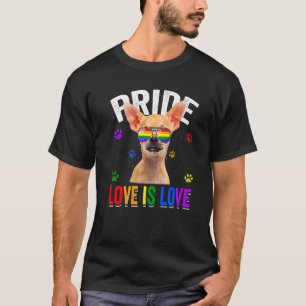 Camiseta Orgullo gay chihuahua Lgbt Perro con bandera arco 