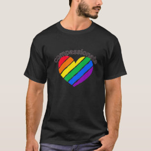 Camiseta Orgullo Gay Compasivo LQBTQ Rainbow Heat Ally