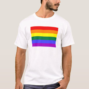Camiseta Orgullo gay con bandera arco iris