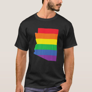 Camiseta Orgullo gay con bandera arcoiris LGBTQ en Arizona