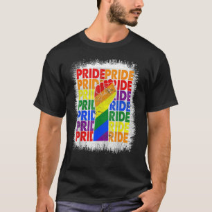 Camiseta Orgullo gay con bandera arcoiris y resistencia bla