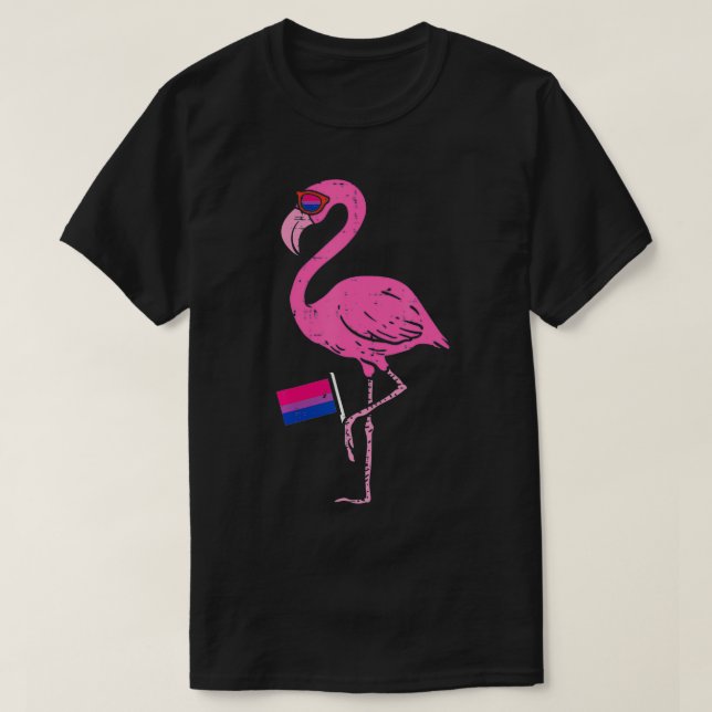 Camiseta Orgullo gay con bandera bisexual LGBTQ  (Diseño del anverso)