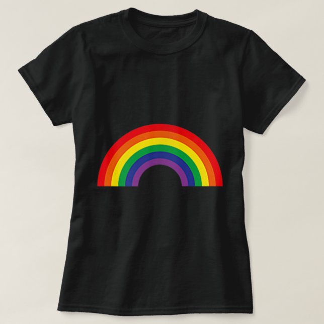 Camiseta Orgullo gay con bolsillos arcoiris Desfile del Org (Diseño del anverso)