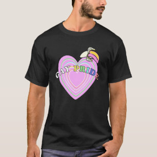 Camiseta Orgullo Gay Corazón Banana Lgbtq+ Desfile Lesbiana