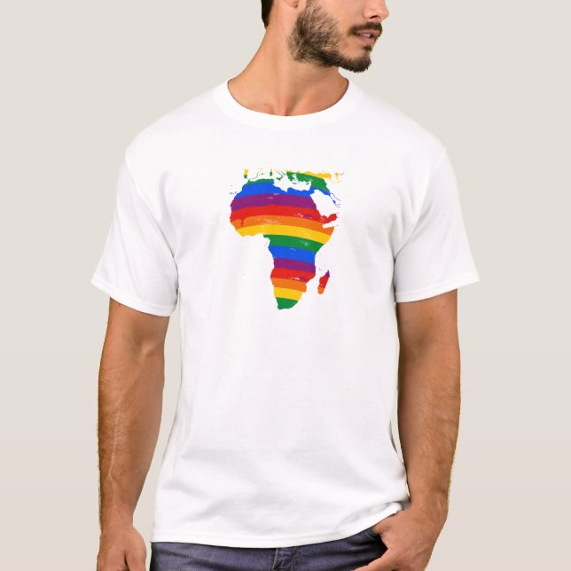 CAMISETA ORGULLO GAY DE ÁFRICA (Anverso)
