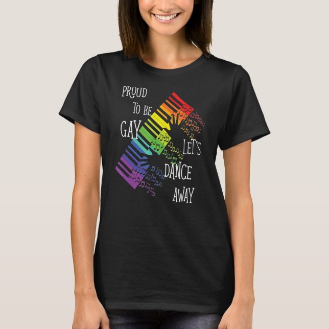 Camiseta Orgullo gay de baile orgullo de luto arco iris (Anverso)