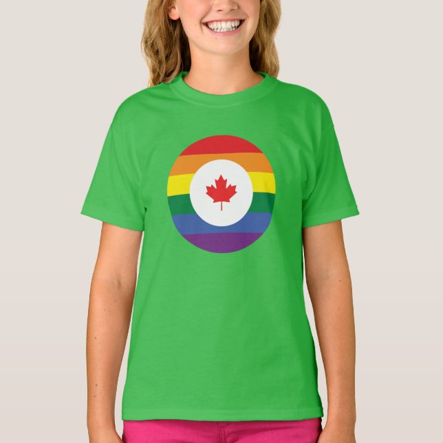 Camiseta Orgullo gay de Canadá (Anverso)