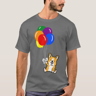 Camiseta Orgullo gay de Corgi Balloon-234
