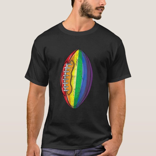 Camiseta Orgullo gay de fútbol Bandera arco iris LGBT Depor (Anverso)
