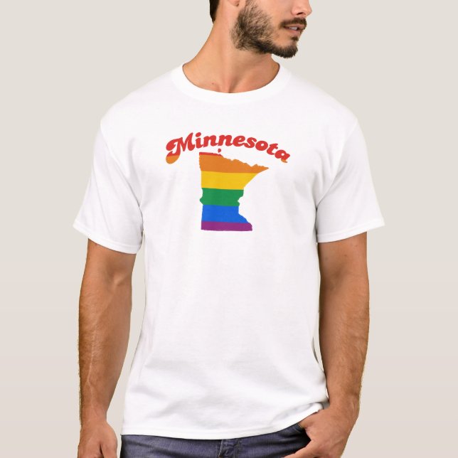CAMISETA ORGULLO GAY DE MINNESOTA (Anverso)
