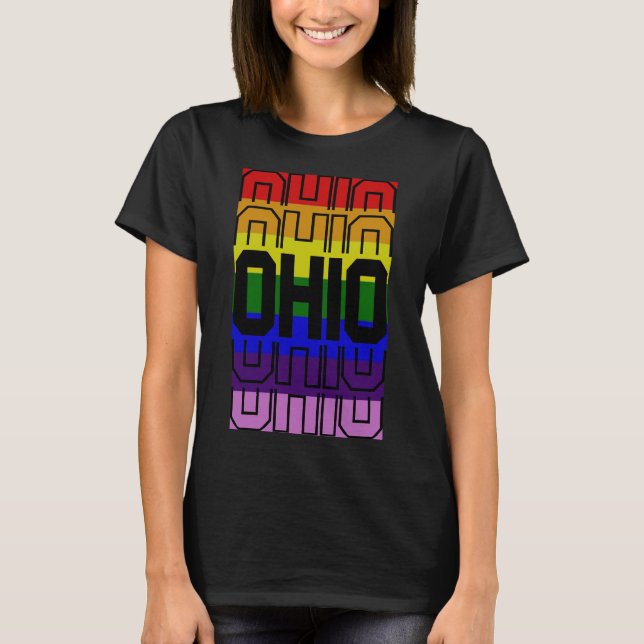 Camiseta Orgullo Gay de Ohio Apostado (Anverso)