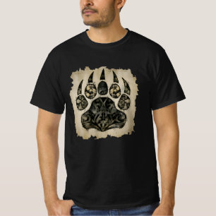 Camiseta Orgullo gay de osos Cool pata de oso desgastada ¡C