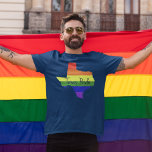 Camiseta Orgullo gay de Texas<br><div class="desc">Texas se llenó con un hermoso arco iris. Gran regalo de orgullo gay para un texano austinita o LGBT. Un tee gay de Texas.</div>