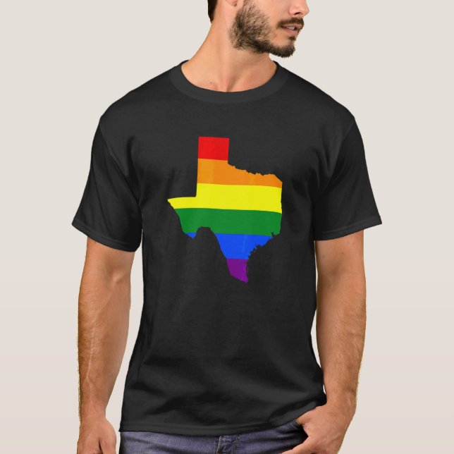 Camiseta Orgullo gay de Texas Lgbt (Anverso)