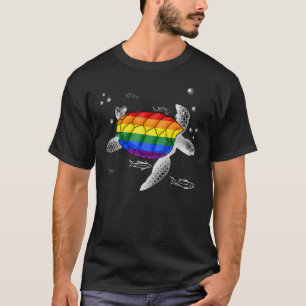 Camiseta Orgullo Gay De Tortuga Lgbt Bandera Turca