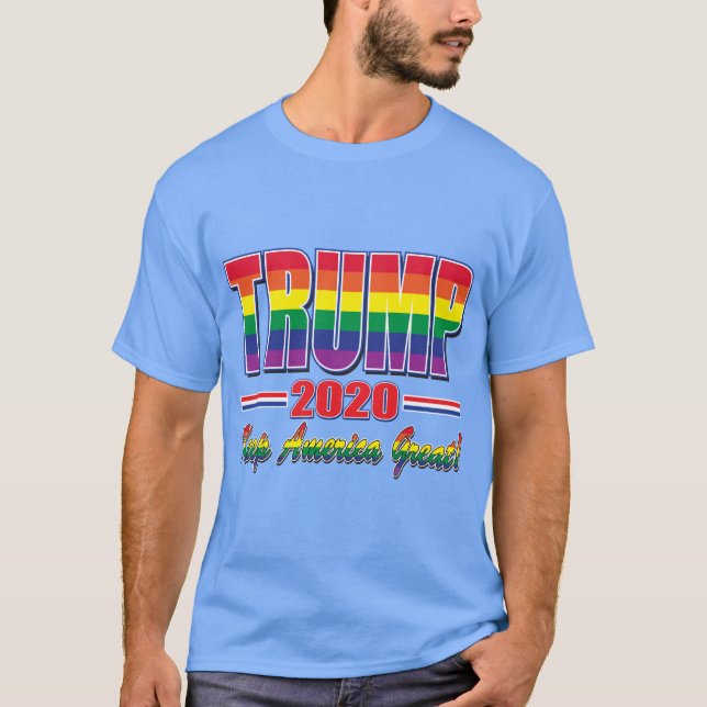 Camiseta Orgullo gay de Trump 2020 (Anverso)