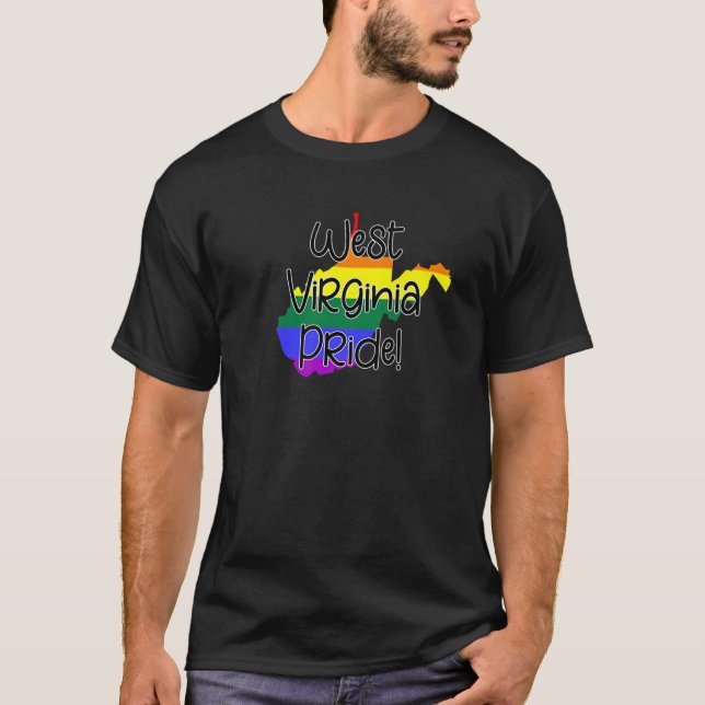 Camiseta Orgullo gay de Virginia Occidental (Anverso)