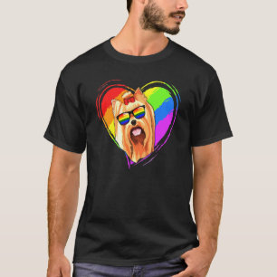 Camiseta Orgullo gay de Yorkshire Terrier Lgbt