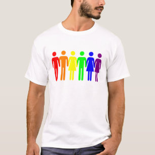 Camiseta Orgullo gay del arco iris GLBT de la familia