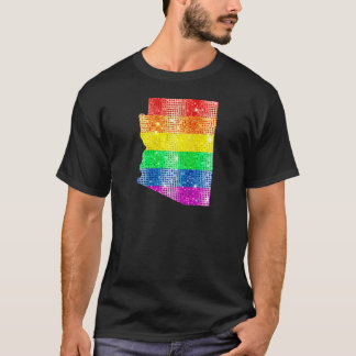 Camiseta Orgullo gay del estado de Arizona Mapa de bandera