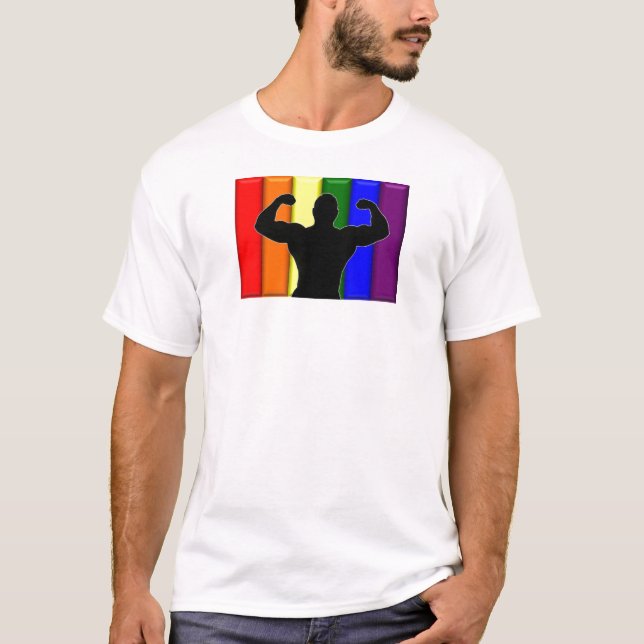Camiseta Orgullo gay del músculo (Anverso)