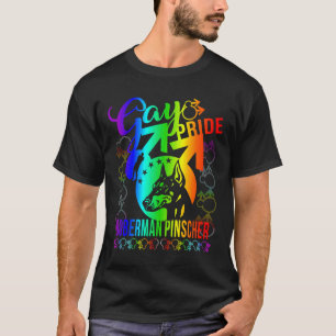 Camiseta Orgullo gay Doberman Pinscher