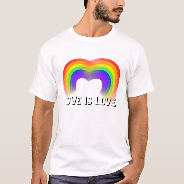 Camiseta Orgullo Gay El Amor Es Amor (Anverso)