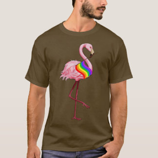 Camiseta Orgullo gay Flamingo rosa Mes del Orgullo LGBT