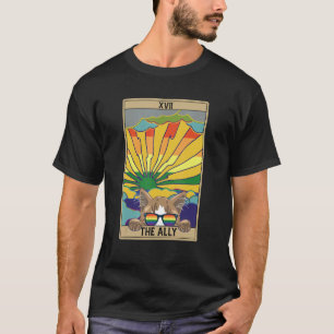 Camiseta Orgullo Gay Gafas de sol Arcoíris Aliado Gato Taro
